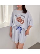 【スナイデル ホーム/SNIDEL HOME】の【接触冷感】オーバーサイズカットセットアップ 人気、トレンドファッション・服の通販 founy(ファニー) ファッション Fashion レディースファッション Fashion for Women セットアップ Matching Sets おすすめ Recommended / Our Picks ギフト プレゼント Gift / Present ショート Short, Short Length セットアップ Set-Up, Coordinated Outfit プリント Print, Printed Pattern ポーチ Pouch, Small Case リボン Ribbon, Bow ワンポイント One Point, Statement Accent thumbnail BLU[086]|ID: prp329100004622795 ipo3291000000033184590