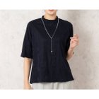 【ミゼール/MISSEL】の【洗える・日本製】ロゴジャカードカットソー 人気、トレンドファッション・服の通販 founy(ファニー) ファッション Fashion レディースファッション Fashion for Women トップス・カットソー Cut & Sew Tops カットソー・ベーシックTシャツ Cut-and-Sewn Tops / Stretch Tees & Basics カットソー Cut and Sewn Top ジャカード／ジャガード Jacquard, Woven Pattern ベスト Vest, Waistcoat ベーシック Basic, Essential エレガント 上品 Elegant 夏 Summer 日本製 Made In Japan 春 Spring S/S・春夏 SS, Spring/Summer, Warm Season 洗える Machine Washable thumbnail ダークブルー|ID: prp329100004622802 ipo3291000000033568394