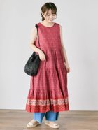 【サマンサモスモス/Samansa Mos2】の【S/Mサイズ】前後2WAYインドペイズリー柄ワンピース 人気、トレンドファッション・服の通販 founy(ファニー) ファッション Fashion レディースファッション Fashion for Women ワンピース Dresses インド Indian Textile プリント Print, Printed Pattern ペイズリー Paisley, Ethnic Pattern リラックス Relax, Relaxed Fit thumbnail レッド|ID: prp329100004622866 ipo3291000000033583379