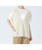 【ビームス ハート/BEAMS HEART】のVネックニットベスト * Tシャツ(セットアイテム) IVORY×OFF|ID: prp329100004622888 ipo3291000000033649046