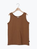 【サマンサモスモス/Samansa Mos2】の【USAコットン】ノースリーブ 人気、トレンドファッション・服の通販 founy(ファニー) ファッション Fashion レディースファッション Fashion for Women トップス・カットソー Cut & Sew Tops キャミソール&ノースリーブ Camisoles & Sleeveless Tops おすすめ Recommended / Our Picks ノースリーブ Sleeveless, No-Sleeve ワンポイント One Point, Statement Accent thumbnail ブラウン|ID: prp329100004622905 ipo3291000000033673192
