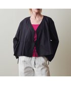 【ビューティ&ユース ユナイテッドアローズ/BEAUTY&YOUTH / UNITED ARROWS】のSteven Alan コットン カシュクール ブラウス 人気、トレンドファッション・服の通販 founy(ファニー) ファッション Fashion レディースファッション Fashion for Women トップス・カットソー Cut & Sew Tops シャツ・ブラウス・オフィスカジュアル Elegant Blouses & Button-Ups おすすめ Recommended / Our Picks カシュクール Wrap Design カーディガン Cardigan, Knitwear ギャザー Gathered, Ruffled デニム Denim, Jeans Material フロント Front, Front Design thumbnail BLACK|ID: prp329100004622968 ipo3291000000033187577