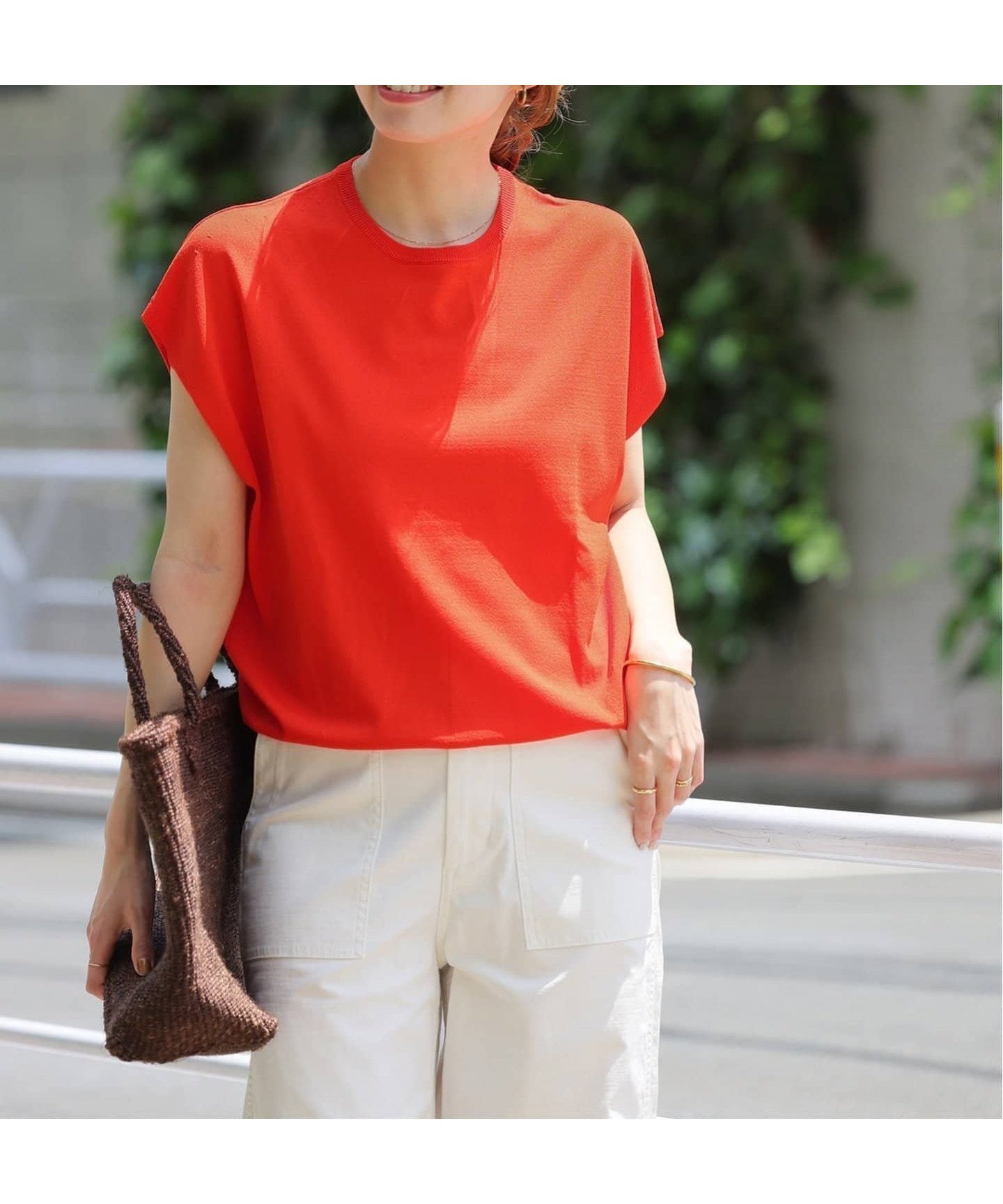 【ジャーナルスタンダード レリューム/JOURNAL STANDARD relume】の《追加 4》接触冷感 / ウォッシャブルクールプルオーバー インテリア・キッズ・メンズ・レディースファッション・服の通販 founy(ファニー) 　ファッション　Fashion　レディースファッション　Fashion for Women　トップス・カットソー　Cut & Sew Tops　カジュアルプルオーバー・ニットトップス　Pullovers & Knit Tops / Casual Pullovers　2025年　2025　2025春夏・S/S　Spring/Summer 2025 SS25　レッド|ID: prp329100004622973 ipo3291000000033256272