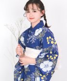 【その他のブランド/Other】の簡単着付け セパレート 浴衣 女の子 3点セット( セパレート浴衣 + 帯 + 下駄 ) 5.群青撫子|ID: prp329100004623009 ipo3291000000033461507
