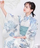 【その他のブランド/Other】の簡単着付け セパレート 浴衣 女の子 3点セット( セパレート浴衣 + 帯 + 下駄 ) 9.清廉の浮世かすれ|ID: prp329100004623009 ipo3291000000033461514