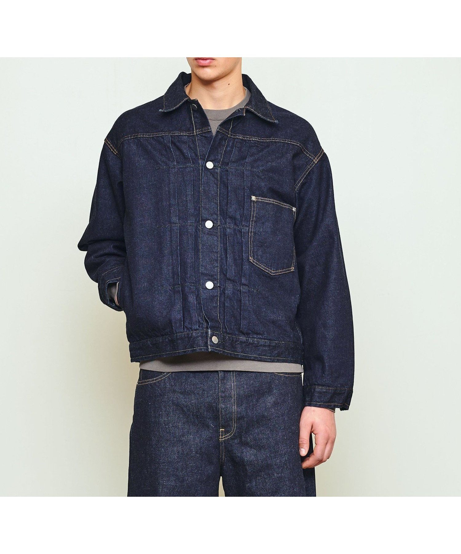 【ユナイテッドアローズ/UNITED ARROWS / MEN】のUNITED ARROWS SONS DENIM TRUCKER JACKET 25SS/デニムジャケット インテリア・キッズ・メンズ・レディースファッション・服の通販 founy(ファニー) 　ファッション　Fashion　メンズファッション　Fashion for Men　2025年　2025　2025春夏・S/S　Spring/Summer 2025 SS25　インディゴ　Indigo Denim　ジャケット　Jacket, Outerwear　ジーンズ　Jeans, Denim Pants　スラックス　Slacks, Dress Pants　セットアップ　Set-Up, Coordinated Outfit　デニム　Denim, Jeans Material　定番　Standard, Basic Item　NAVY|ID: prp329100004623111 ipo3291000000033435850