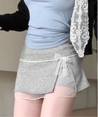 【チェルカ/CERCA】のNia/Nia(ニア)/インパン付 ミニ丈 レースリボンスウェットスカート 人気、トレンドファッション・服の通販 founy(ファニー) ファッション Fashion レディースファッション Fashion for Women スカート Skirts インナー Innerwear ガーリー Girly, Feminine Style クロップド Cropped, Short Length スウェット / スエット Sweatshirt, Sweatwear ミニスカート Mini Skirt, Short Skirt レース Lace, Lace Fabric thumbnail グレー|ID: prp329100004623215 ipo3291000000033190848