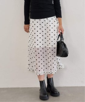 【ユーバイ スピック&スパン/U by Spick&Span】のドットプリントシアーロングスカート 人気、トレンドファッション・服の通販 founy(ファニー) ファッション Fashion レディースファッション Fashion for Women スカート Skirts ロングスカート Long Skirts / Maxi & Midi Skirts 2025年 2025 2025-2026秋冬・A/W Autumn/Winter 2025–26 AW25–26 ギャザー Gathered, Ruffled ショート Short, Short Length トレンド Trend, Trending Now ドット Polka Dot, Dot Pattern バランス Balance, Style Balance フリル Frill, Ruffle フレア Flare, Flared プリント Print, Printed Pattern リラックス Relax, Relaxed Fit |ID:prp329100004623233