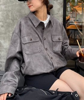 【チャオパニックティピー/CIAOPANIC TYPY】の【UNISEX】レザーシャツジャケット 人気、トレンドファッション・服の通販 founy(ファニー) ファッション Fashion レディースファッション Fashion for Women アウター Coat / Outerwear Collection レディースジャケット・軽アウター Jackets アクセサリー Fashion Accessories インナー Innerwear カットソー Cut and Sewn Top シンプル Simple, Minimal スニーカー Sneakers, Trainers デニム Denim, Jeans Material トレンド Trend, Trending Now 定番 Standard, Basic Item フラップ Flap, Flap Pocket フロント Front, Front Design ブルゾン Blouson, Bomber Jacket ポケット Pocket, Pocket Detail 帽子 Hat, Headwear ミックス Mix, Mixed Style ユニセックス Unisex, Genderless リラックス Relax, Relaxed Fit おすすめ Recommended / Our Picks エレガント 上品 Elegant |ID:prp329100004623260