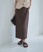 【スタイルデリ/STYLE DELI】のコットン混紡ストレートロングスカート セピアブラウン|ID: prp329100004623291 ipo3291000000033191563