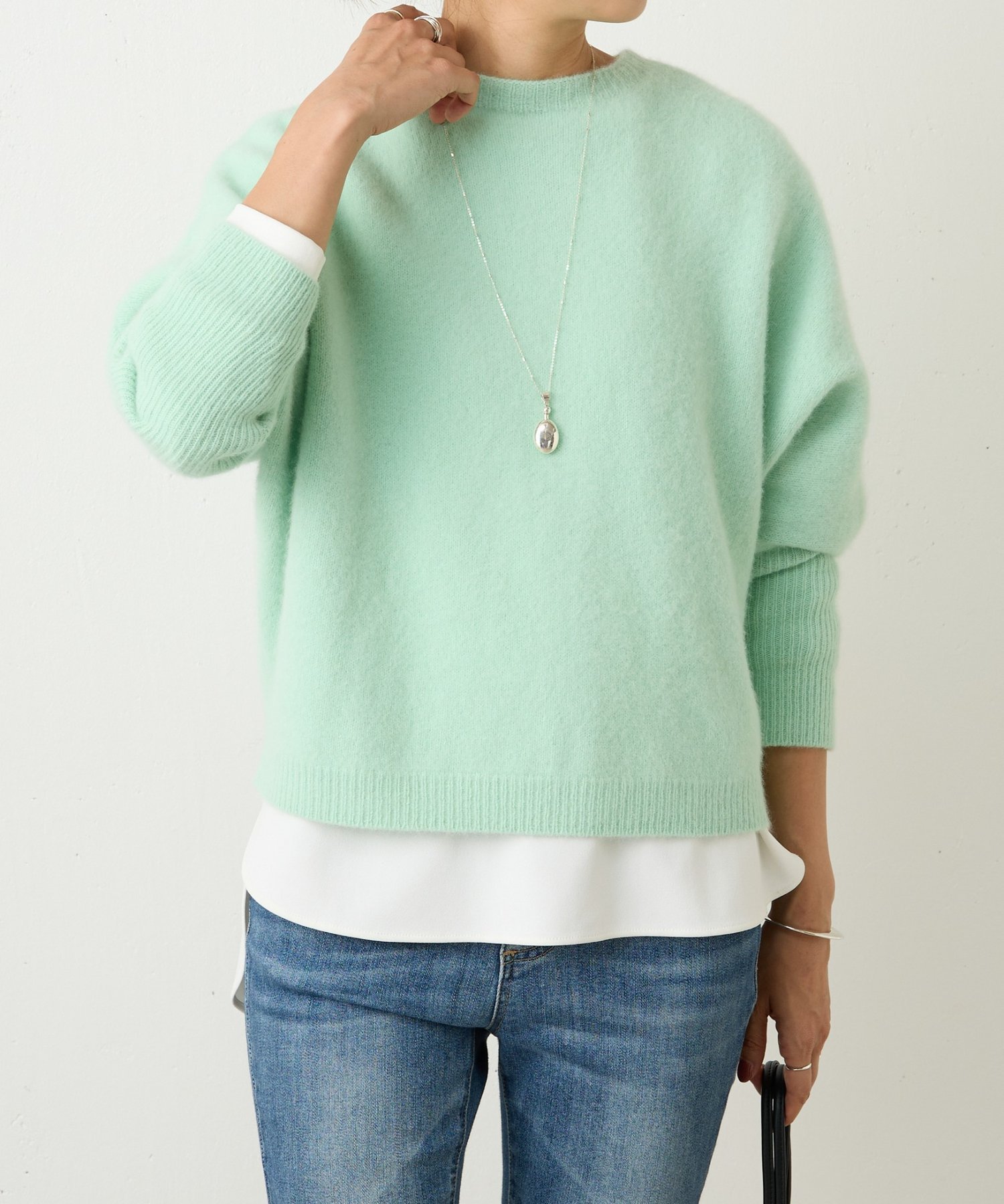 【ビアズリー/BEARDSLEY】のFOXウール後ろボタンニット インテリア・キッズ・メンズ・レディースファッション・服の通販 founy(ファニー) 　ファッション　Fashion　レディースファッション　Fashion for Women　トップス・カットソー　Cut & Sew Tops　ニット　Knit Tops & Sweaters　おすすめ　Recommended / Our Picks　カーディガン　Cardigan, Knitwear　ミント|ID: prp329100004623296 ipo3291000000033578593