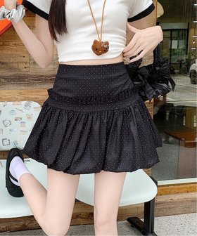 【チェルカ/CERCA】のNia/Nia(ニア)/ドット柄バルーンミニスカート 人気、トレンドファッション・服の通販 founy(ファニー) ファッション Fashion レディースファッション Fashion for Women スカート Skirts ミニスカート Mini Skirts おすすめ Recommended / Our Picks トレンド Trend, Trending Now ドット Polka Dot, Dot Pattern バルーン Balloon, Balloon Silhouette ミニスカート Mini Skirt, Short Skirt 今季 This Season, Current Season |ID:prp329100004623299
