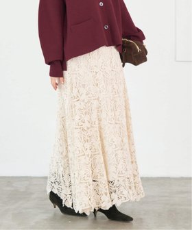 【イエナ/IENA】のフラワーレース フレアスカート 人気、トレンドファッション・服の通販 founy(ファニー) ファッション Fashion レディースファッション Fashion for Women スカート Skirts Aライン・フレアスカート A-Line & Flared Skirts 2025年 2025 2025-2026秋冬・A/W Autumn/Winter 2025–26 AW25–26 エレガント 上品 Elegant ケミカル Chemical, Chemical Wash スカラップ Scallop, Scalloped Edge フラワー Flower, Floral フレア Flare, Flared マーメイド Mermaid, Fishtail Silhouette モチーフ Motif, Design Theme レース Lace, Lace Fabric |ID:prp329100004623312