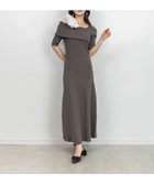 【ランダ/RANDA】の【Flower Collection】ワンショルダーリボンニットワンピース GRAY|ID: prp329100004623358 ipo3291000000033583571