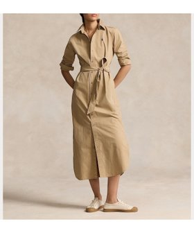 【ラルフローレン/RALPH LAUREN】のベルテッド コットン ミディ シャツドレス 人気、トレンドファッション・服の通販 founy(ファニー) ファッション Fashion レディースファッション Fashion for Women トップス・カットソー Cut & Sew Tops シャツ・ブラウス・オフィスカジュアル Elegant Blouses & Button-Ups ワンピース Dresses フォーマル・パーティードレス・結婚式用ドレス Elegant & Casual Dresses カフス Cuff Design ストレート Straight, Straight Cut スリット Slit, Slit Detail ドレス Dress, One-Piece 長袖 Long Sleeve, Full Sleeve フィット Fit, Slim Fit プリーツ Pleats, Pleated ボックス Boxy, Box Shape ヨーク Yoke, Yoke Design ラウンド Round, Round Neck |ID:prp329100004623364