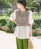 【アイテムズアーバンリサーチ/ITEMS URBAN RESEARCH】のレースベストドッキングチュニック BEG|ID: prp329100004623391 ipo3291000000033669519