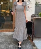 【ジュノア/JUNOAH】のチュールリボンツイードマーメイドワンピース 人気、トレンドファッション・服の通販 founy(ファニー) ファッション Fashion レディースファッション Fashion for Women ワンピース Dresses thumbnail ライトグレー|ID: prp329100004623422 ipo3291000000033213004