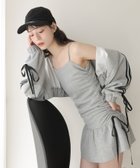 【ナイスクラップ/NICE CLAUP】のセットアップ対応/サイドドロストチュニック 人気、トレンドファッション・服の通販 founy(ファニー) ファッション Fashion レディースファッション Fashion for Women トップス・カットソー Cut & Sew Tops おすすめ Recommended / Our Picks ガーリー Girly, Feminine Style ショート Short, Short Length スラックス Slacks, Dress Pants セットアップ Set-Up, Coordinated Outfit チュニック Tunic, Long Top デニム Denim, Jeans Material thumbnail グレー|ID: prp329100004623440 ipo3291000000033193222