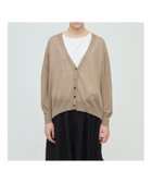 【マーコート/MARcourt】のmizuiro ind Vネックワイドカーディガン 人気、トレンドファッション・服の通販 founy(ファニー) ファッション Fashion レディースファッション Fashion for Women トップス・カットソー Cut & Sew Tops カーディガン・羽織り Layered Style Cardigans Vネックトップス V-Neck Tops / V-Cut Neckline Shirts カーディガン Cardigan, Knitwear ベーシック Basic, Essential ポケット Pocket, Pocket Detail ワイド Wide, Wide Fit 夏 Summer 無地 Plain, Solid Color 長袖 Long Sleeve, Full Sleeve thumbnail ベージュ|ID: prp329100004623546 ipo3291000000033677078