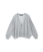 【マーコート/MARcourt】のmizuiro ind Vネックワイドカーディガン 人気、トレンドファッション・服の通販 founy(ファニー) ファッション Fashion レディースファッション Fashion for Women トップス・カットソー Cut & Sew Tops カーディガン・羽織り Layered Style Cardigans Vネックトップス V-Neck Tops / V-Cut Neckline Shirts カーディガン Cardigan, Knitwear ベーシック Basic, Essential ポケット Pocket, Pocket Detail ワイド Wide, Wide Fit 夏 Summer 無地 Plain, Solid Color 長袖 Long Sleeve, Full Sleeve thumbnail グレー|ID: prp329100004623546 ipo3291000000033677081