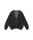 【マーコート/MARcourt】のmizuiro ind Vネックワイドカーディガン 人気、トレンドファッション・服の通販 founy(ファニー) ファッション Fashion レディースファッション Fashion for Women トップス・カットソー Cut & Sew Tops カーディガン・羽織り Layered Style Cardigans Vネックトップス V-Neck Tops / V-Cut Neckline Shirts カーディガン Cardigan, Knitwear ベーシック Basic, Essential ポケット Pocket, Pocket Detail ワイド Wide, Wide Fit 夏 Summer 無地 Plain, Solid Color 長袖 Long Sleeve, Full Sleeve thumbnail ブラック|ID: prp329100004623546 ipo3291000000033677084