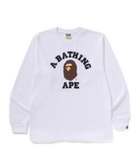 【アベイシングエイプ/A BATHING APE / MEN】のCOLLEGE LS TEE WHITE|ID: prp329100004623585 ipo3291000000033840141