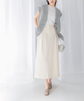 【アーバンリサーチ ロッソ/URBAN RESEARCH ROSSO】のタックストレートスカート 人気、トレンドファッション・服の通販 founy(ファニー) ファッション Fashion レディースファッション Fashion for Women スカート Skirts 2025年 2025 2025春夏・S/S Spring/Summer 2025 SS25 ストレート Straight, Straight Cut フロント Front, Front Design ベーシック Basic, Essential ミリタリー Military, Army Style ワーク Workwear, Utility Style 夏 Summer S/S・春夏 SS, Spring/Summer, Warm Season |ID:prp329100004623589