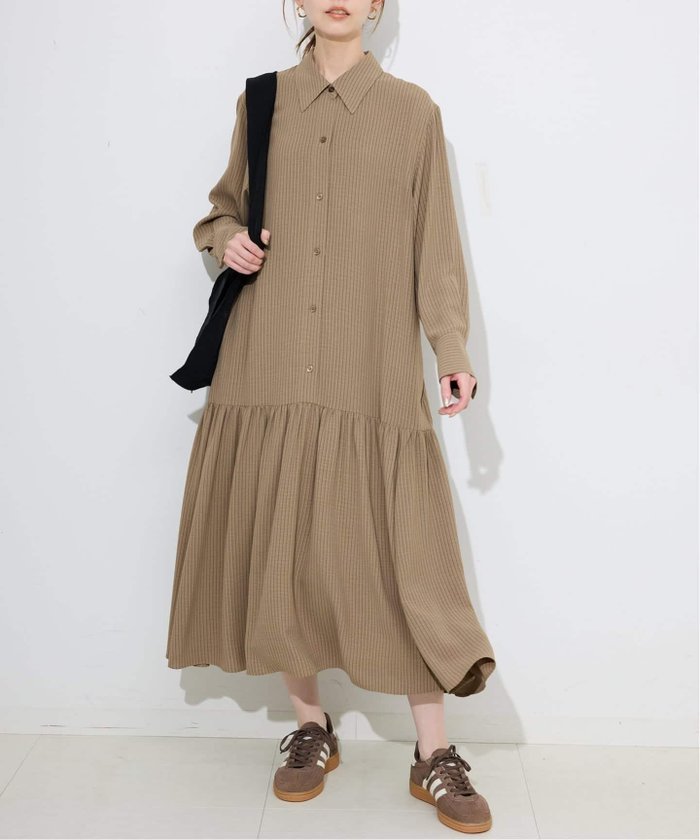 【スローブ イエナ/SLOBE IENA】のチョークストライプティアードシャツワンピース インテリア・キッズ・メンズ・レディースファッション・服の通販 founy(ファニー) https://founy.com/ ファッション Fashion レディースファッション Fashion for Women ワンピース Dresses シャツワンピース / 1枚で着映えコーデ Shirt Dresses 2025年 2025 2025-2026秋冬・A/W Autumn/Winter 2025–26 AW25–26 おすすめ Recommended / Our Picks カフス Cuff Design カーディガン Cardigan, Knitwear ストライプ Stripe, Striped Pattern ベスト Vest, Waistcoat ペチコート Petticoat, Underskirt ポケット Pocket, Pocket Detail 夏 Summer 秋 Autumn |ID: prp329100004623703 ipo3291000000033504162