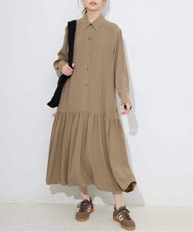 【スローブ イエナ/SLOBE IENA】のチョークストライプティアードシャツワンピース 人気、トレンドファッション・服の通販 founy(ファニー) ファッション Fashion レディースファッション Fashion for Women ワンピース Dresses シャツワンピース / 1枚で着映えコーデ Shirt Dresses 2025年 2025 2025-2026秋冬・A/W Autumn/Winter 2025–26 AW25–26 おすすめ Recommended / Our Picks カフス Cuff Design カーディガン Cardigan, Knitwear ストライプ Stripe, Striped Pattern ベスト Vest, Waistcoat ペチコート Petticoat, Underskirt ポケット Pocket, Pocket Detail 夏 Summer 秋 Autumn |ID:prp329100004623703