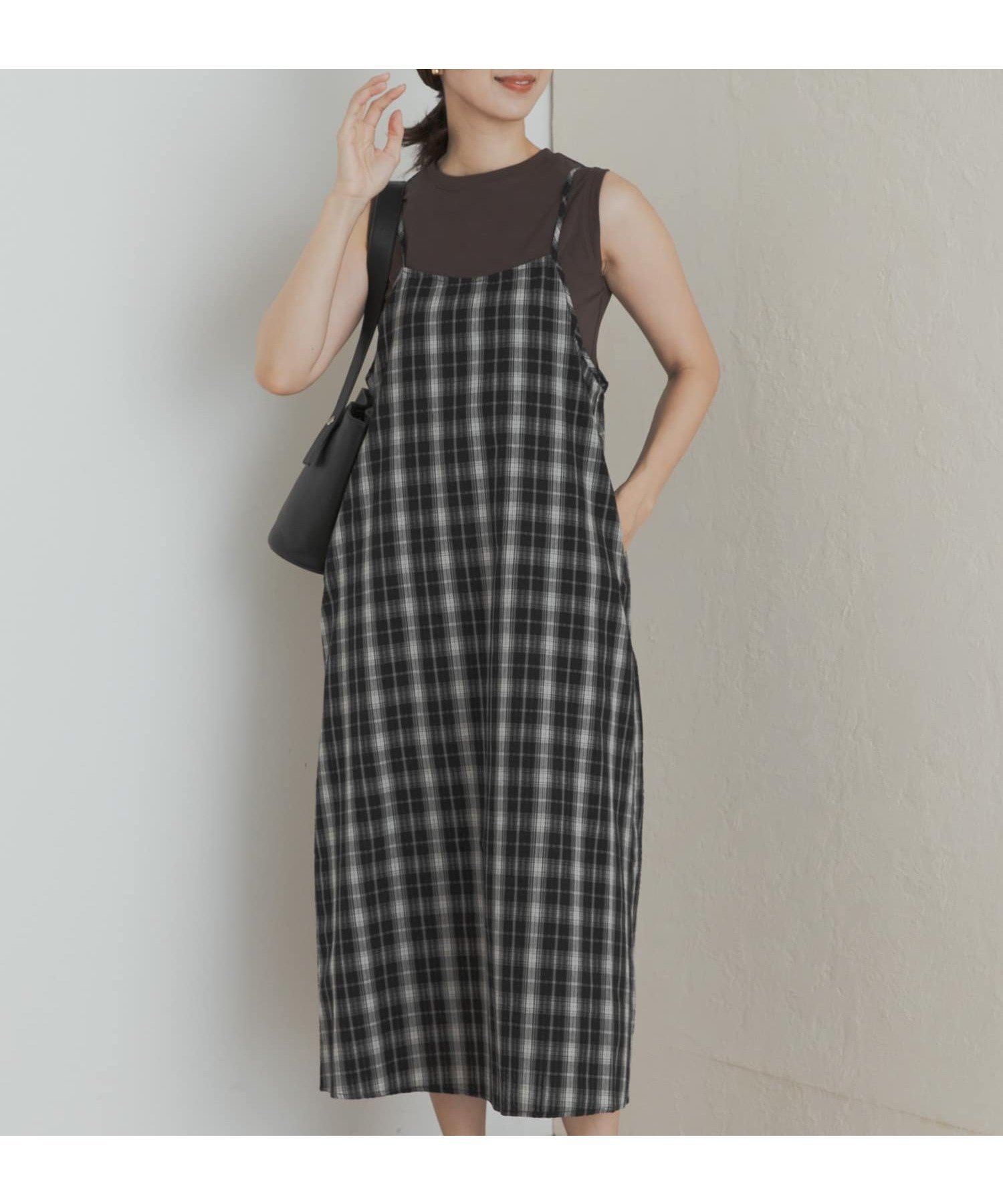 【アーバンリサーチ ドアーズ/URBAN RESEARCH DOORS】のチェックキャミワンピース 人気、トレンドファッション・服の通販 founy(ファニー) 　ファッション　Fashion　レディースファッション　Fashion for Women　ワンピース　Dresses　キャミソールワンピース　Camisole Dresses　2025年　2025　2025春夏・S/S　Spring/Summer 2025 SS25　インナー　Innerwear　キャミワンピース　Cami Dress, Slip Dress　ストレート　Straight, Straight Cut　チェック　Check, Plaid, Tartan　夏　Summer　S/S・春夏　SS, Spring/Summer, Warm Season　 other-1|ID: prp329100004623705 ipo3291000000033197789