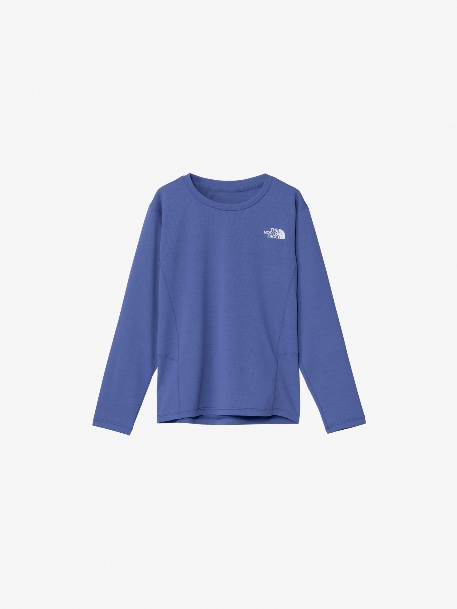 【ザ ノース フェイス/THE NORTH FACE / KIDS】のロングスリーブフラッシュドライスリーディークルー(キッズ) インテリア・キッズ・メンズ・レディースファッション・服の通販 founy(ファニー) 　ファッション　Fashion　キッズファッション　Fashion for Kids　なめらか　Smooth, Silky Texture　パターン　Pattern, Design Print　プリント　Print, Printed Pattern　ワンポイント　One Point, Statement Accent　長袖　Long Sleeve, Full Sleeve　インディゴプラム|ID: prp329100004623712 ipo3291000000033446737