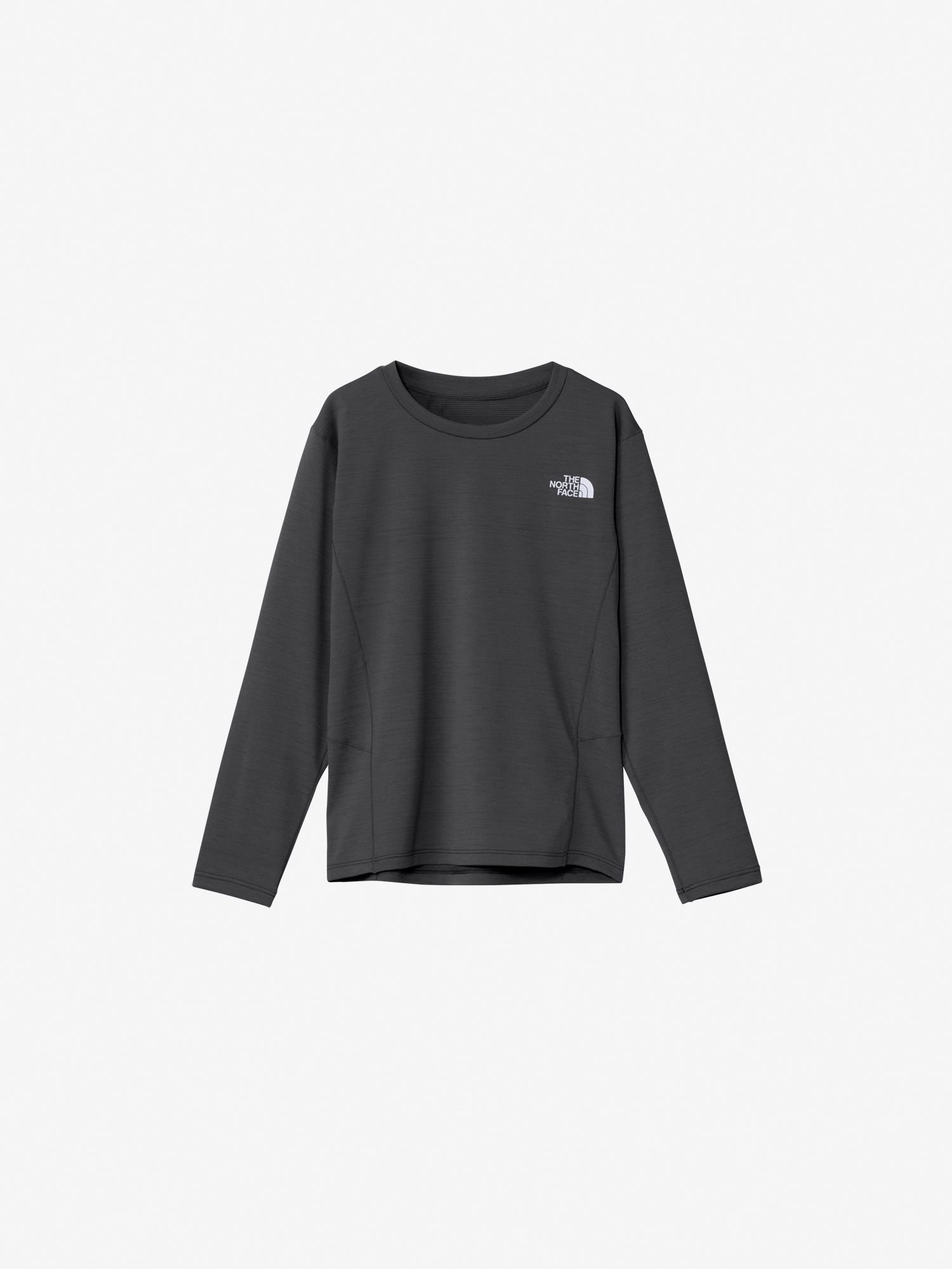 【ザ ノース フェイス/THE NORTH FACE / KIDS】のロングスリーブフラッシュドライスリーディークルー(キッズ) インテリア・キッズ・メンズ・レディースファッション・服の通販 founy(ファニー) 　ファッション　Fashion　キッズファッション　Fashion for Kids　なめらか　Smooth, Silky Texture　パターン　Pattern, Design Print　プリント　Print, Printed Pattern　ワンポイント　One Point, Statement Accent　長袖　Long Sleeve, Full Sleeve　ミックスチャコール|ID: prp329100004623712 ipo3291000000033446741