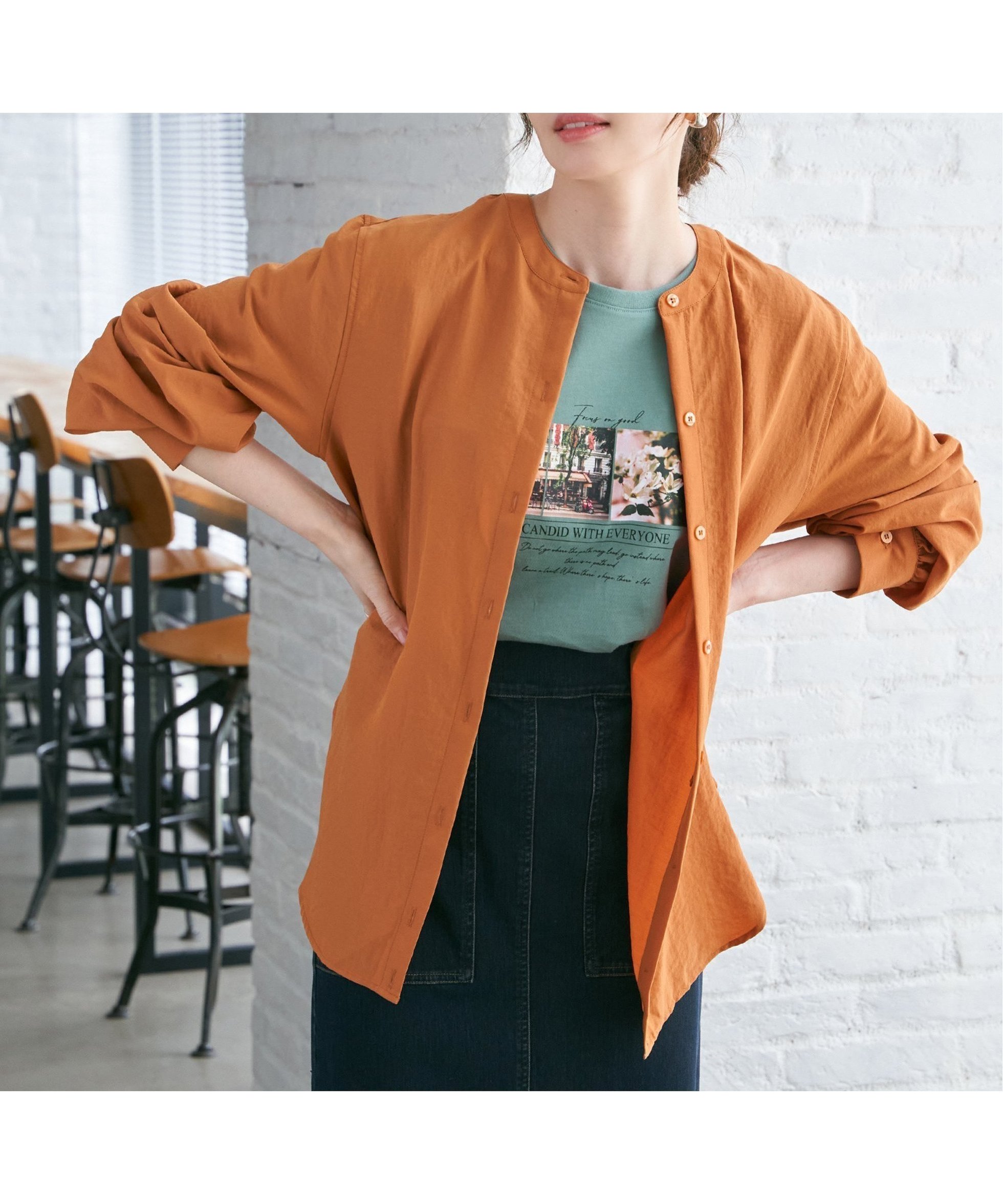 【イッカ/ikka】の【親子コーデ】マルチWAYバンドカラーシャツ 人気、トレンドファッション・服の通販 founy(ファニー) 　ファッション　Fashion　レディースファッション　Fashion for Women　トップス・カットソー　Cut & Sew Tops　シャツ・ブラウス・オフィスカジュアル　Elegant Blouses & Button-Ups　おすすめ　Recommended / Our Picks　ブラウジング　Blouson Silhouette, Cinched Waist　 other-1|ID: prp329100004623743 ipo3291000000033198180