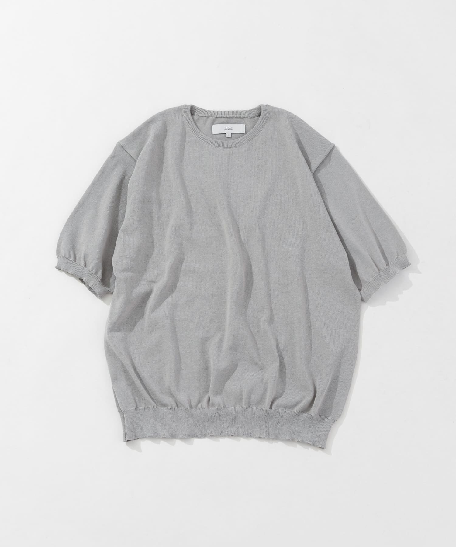 【アーバンリサーチ ロッソ/URBAN RESEARCH ROSSO / MEN】の『UR TECH ひやサラクール』AIRDRY半袖クルーニット インテリア・キッズ・メンズ・レディースファッション・服の通販 founy(ファニー) 　ファッション　Fashion　メンズファッション　Fashion for Men　インナー　Innerwear　クール　Cool, Chic　サマー　Summer, Summer Style　サンダル　Sandals, Summer Shoes　シューズ　Shoes, Footwear　シンプル　Simple, Minimal　ジャケット　Jacket, Outerwear　スラックス　Slacks, Dress Pants　定番　Standard, Basic Item　ポロシャツ　Polo Shirt, Collared Tee　半袖　Short Sleeve, Half Sleeve　モダン　Modern, Contemporary　S/S・春夏　SS, Spring/Summer, Warm Season　夏　Summer　エレガント 上品　Elegant　2025年　2025　2025春夏・S/S　Spring/Summer 2025 SS25　ICE GRAY|ID: prp329100004623769 ipo3291000000033198463