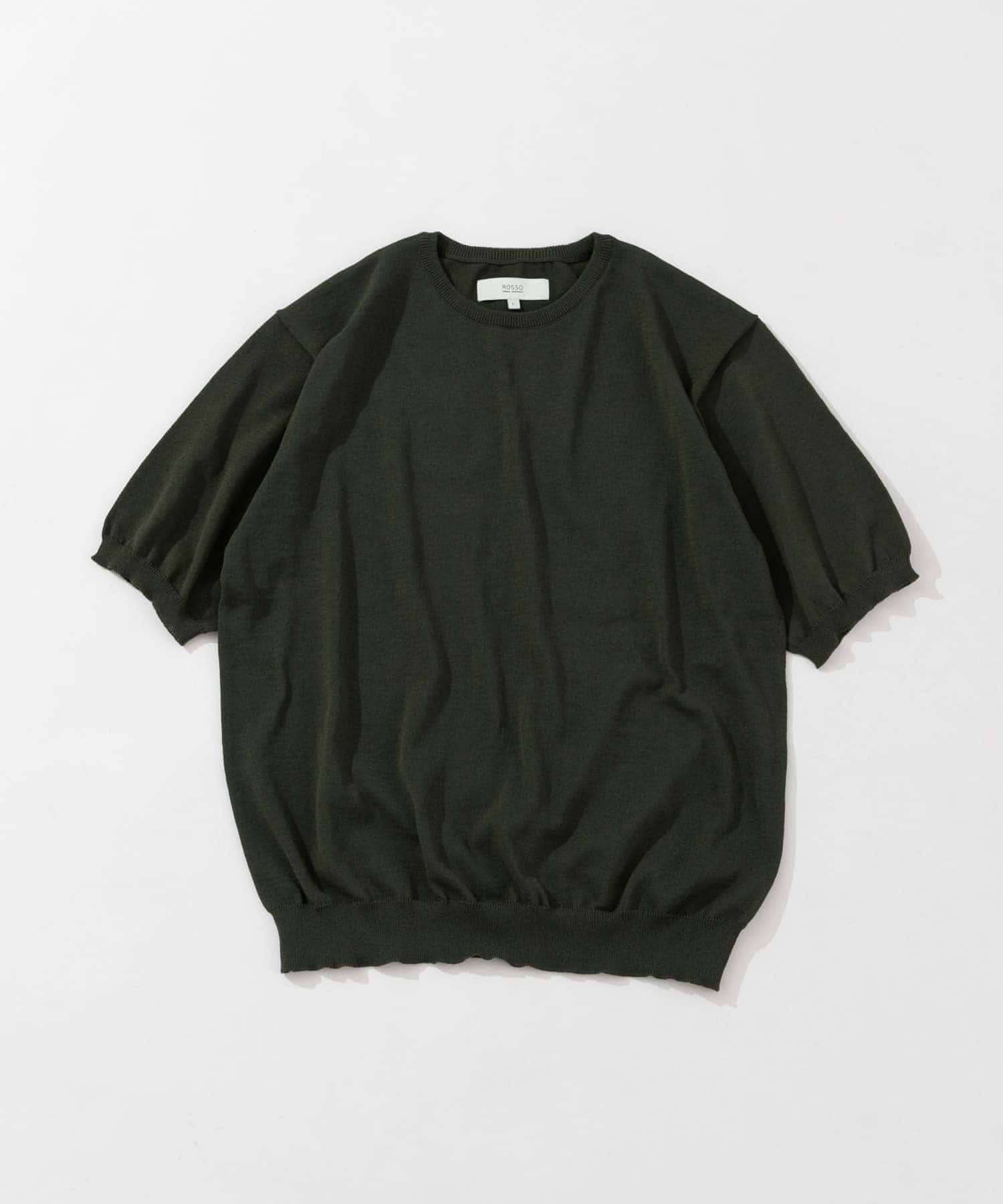 【アーバンリサーチ ロッソ/URBAN RESEARCH ROSSO / MEN】の『UR TECH ひやサラクール』AIRDRY半袖クルーニット インテリア・キッズ・メンズ・レディースファッション・服の通販 founy(ファニー) 　ファッション　Fashion　メンズファッション　Fashion for Men　インナー　Innerwear　クール　Cool, Chic　サマー　Summer, Summer Style　サンダル　Sandals, Summer Shoes　シューズ　Shoes, Footwear　シンプル　Simple, Minimal　ジャケット　Jacket, Outerwear　スラックス　Slacks, Dress Pants　定番　Standard, Basic Item　ポロシャツ　Polo Shirt, Collared Tee　半袖　Short Sleeve, Half Sleeve　モダン　Modern, Contemporary　S/S・春夏　SS, Spring/Summer, Warm Season　夏　Summer　エレガント 上品　Elegant　2025年　2025　2025春夏・S/S　Spring/Summer 2025 SS25　KHAKI|ID: prp329100004623769 ipo3291000000033198465