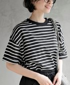 【アールピーエス/rps】のターンバックボーダードルマンプルオーバー 人気、トレンドファッション・服の通販 founy(ファニー) ファッション Fashion レディースファッション Fashion for Women トップス・カットソー Cut & Sew Tops カジュアルプルオーバー・ニットトップス Pullovers & Knit Tops / Casual Pullovers バッグ Bags カットソー Cut and Sewn Top シンプル Simple, Minimal トレンド Trend, Trending Now ドロップ Drop Shoulder, Dropped Style ベーシック Basic, Essential ボーダー Border, Stripe ミックス Mix, Mixed Style thumbnail ブラック|ID: prp329100004623794 ipo3291000000033290640