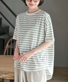 【アールピーエス/rps】のターンバックボーダードルマンプルオーバー 人気、トレンドファッション・服の通販 founy(ファニー) ファッション Fashion レディースファッション Fashion for Women トップス・カットソー Cut & Sew Tops カジュアルプルオーバー・ニットトップス Pullovers & Knit Tops / Casual Pullovers バッグ Bags カットソー Cut and Sewn Top シンプル Simple, Minimal トレンド Trend, Trending Now ドロップ Drop Shoulder, Dropped Style ベーシック Basic, Essential ボーダー Border, Stripe ミックス Mix, Mixed Style thumbnail ミントグリーン|ID: prp329100004623794 ipo3291000000033290643