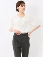 【タカキュー/TAKA-Q】のシルケットポンチ ビジュー付き 半袖プルオーバー 01白|ID: prp329100004623796 ipo3291000000033568132