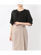 【タカキュー/TAKA-Q】のシルケットポンチ ビジュー付き 半袖プルオーバー 05黒|ID: prp329100004623796 ipo3291000000033568135
