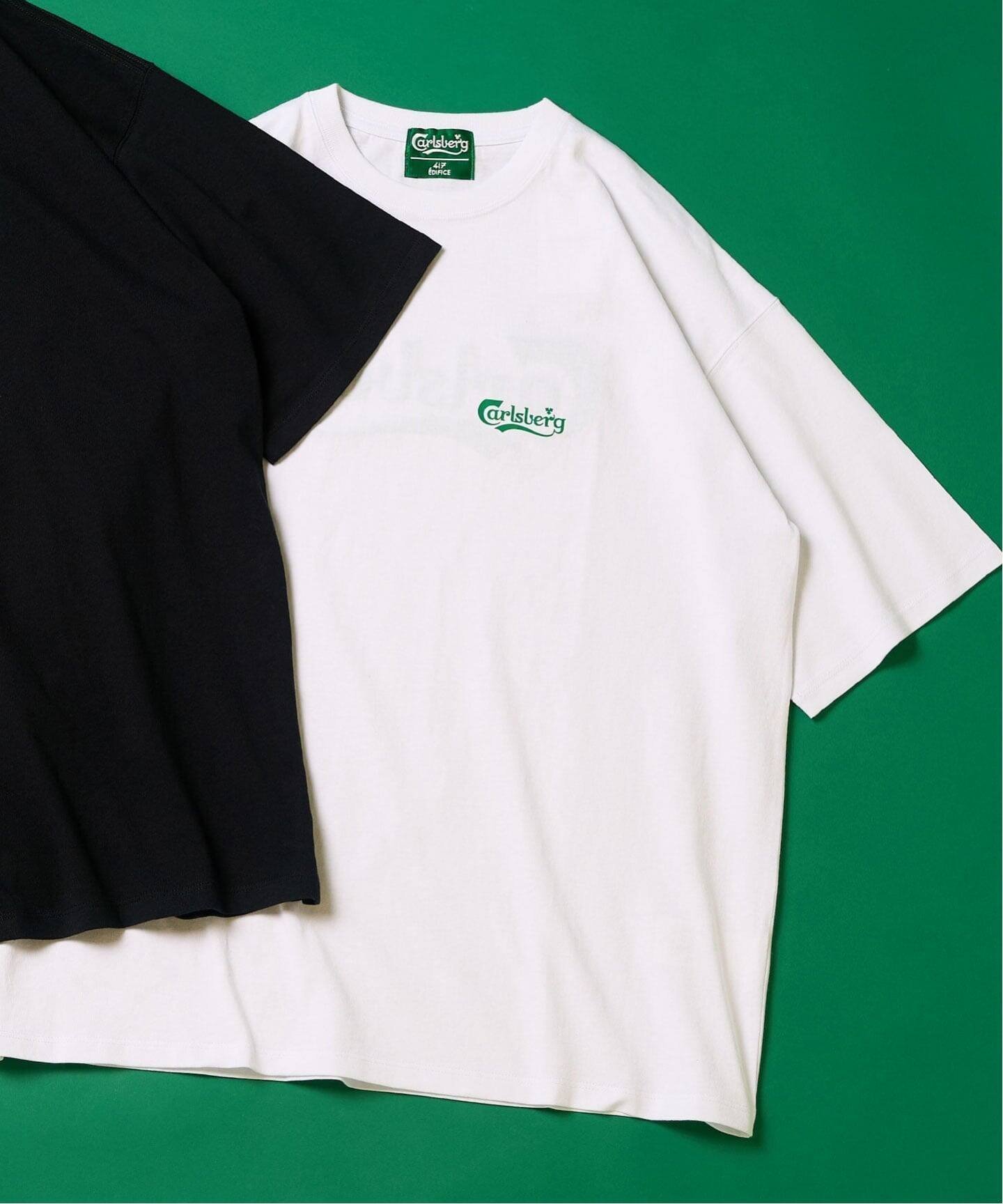 【フォーワンセブン バイ エディフィス/417 by EDIFICE / MEN】のCARLSBERG * 417 GRAPHIC Tシャツ インテリア・キッズ・メンズ・レディースファッション・服の通販 founy(ファニー) 　ファッション　Fashion　メンズファッション　Fashion for Men　コレクション　Collection, Seasonal Line　サッカー　Seersucker, Summer Fabric　ホワイト|ID: prp329100004623806 ipo3291000000033198983