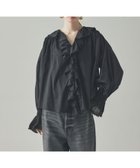 【カレンソロジー/Curensology】のラッフルレースブラウス 人気、トレンドファッション・服の通販 founy(ファニー) ファッション Fashion レディースファッション Fashion for Women トップス・カットソー Cut & Sew Tops シャツ・ブラウス・オフィスカジュアル Elegant Blouses & Button-Ups アンティーク Antique-Inspired エレガント 上品 Elegant ギャザー Gathered, Ruffled シャーリング Shirring, Ruched ハンド Hand, Handmade フェミニン Feminine, Girly フリル Frill, Ruffle フロント Front, Front Design レース Lace, Lace Fabric thumbnail ブラック09|ID: prp329100004623933 ipo3291000000033368440