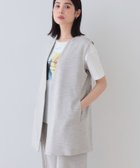 【インディヴィ/INDIVI】の【こなれSETUP/ストライプ柄】リネンライクジレジャケット 人気、トレンドファッション・服の通販 founy(ファニー) ファッション Fashion レディースファッション Fashion for Women アウター Coat / Outerwear Collection レディースジャケット・軽アウター Jackets おすすめ Recommended / Our Picks オックス Oxford Fabric カーディガン Cardigan, Knitwear ジャケット Jacket, Outerwear ストライプ Stripe, Striped Pattern セットアップ Set-Up, Coordinated Outfit トレンド Trend, Trending Now ボトム Bottoms, Lower Wear ポケット Pocket, Pocket Detail リボン Ribbon, Bow ワイド Wide, Wide Fit thumbnail ライトグレー|ID: prp329100004623936 ipo3291000000033200651