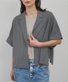 【サロン アダム エ ロペ/SALON adam et rope'】の【WEB限定】ハーフスリーブリラクシーオーバーシャツ/ジャケット 冷房対策・日除け 人気、トレンドファッション・服の通販 founy(ファニー) ファッション Fashion レディースファッション Fashion for Women アウター Coat / Outerwear Collection レディースジャケット・軽アウター Jackets アクセサリー Fashion Accessories ジャケット Jacket, Outerwear ストレッチ Stretch, Stretchy Fabric デニム Denim, Jeans Material ポケット Pocket, Pocket Detail 半袖 Short Sleeve, Half Sleeve ミリタリー Military, Army Style ワイド Wide, Wide Fit おすすめ Recommended / Our Picks 夏 Summer ビジネス 仕事 通勤 Business / Work / Commuting thumbnail グレー(07)|ID: prp329100004623945 ipo3291000000033200801