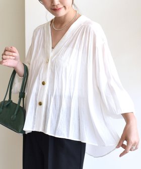 【シップス フォー ウィメン/SHIPS】の【WEB限定】 手洗い可能 シアー Vネック フレア シャツ カーディガン 人気、トレンドファッション・服の通販 founy(ファニー) ファッション Fashion レディースファッション Fashion for Women トップス・カットソー Cut & Sew Tops カーディガン・羽織り Layered Style Cardigans シャツ・ブラウス・オフィスカジュアル Elegant Blouses & Button-Ups Vネックトップス V-Neck Tops / V-Cut Neckline Shirts カットソー Cut and Sewn Top カーディガン Cardigan, Knitwear ギャザー Gathered, Ruffled シアー Sheer, See-Through タンク Tank Top, Sleeveless Top バルーン Balloon, Balloon Silhouette フレア Flare, Flared ポケット Pocket, Pocket Detail メタル Metal, Metal Parts 夏 Summer ビジネス 仕事 通勤 Business / Work / Commuting 2025年 2025 2025-2026秋冬・A/W Autumn/Winter 2025–26 AW25–26 |ID:prp329100004623948