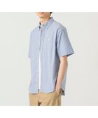 【ビームス/BEAMS / MEN】のストレッチ エンブレム ボタンダウンシャツ 25SS 半袖 メンズ SAX|ID: prp329100004624182 ipo3291000000033204740