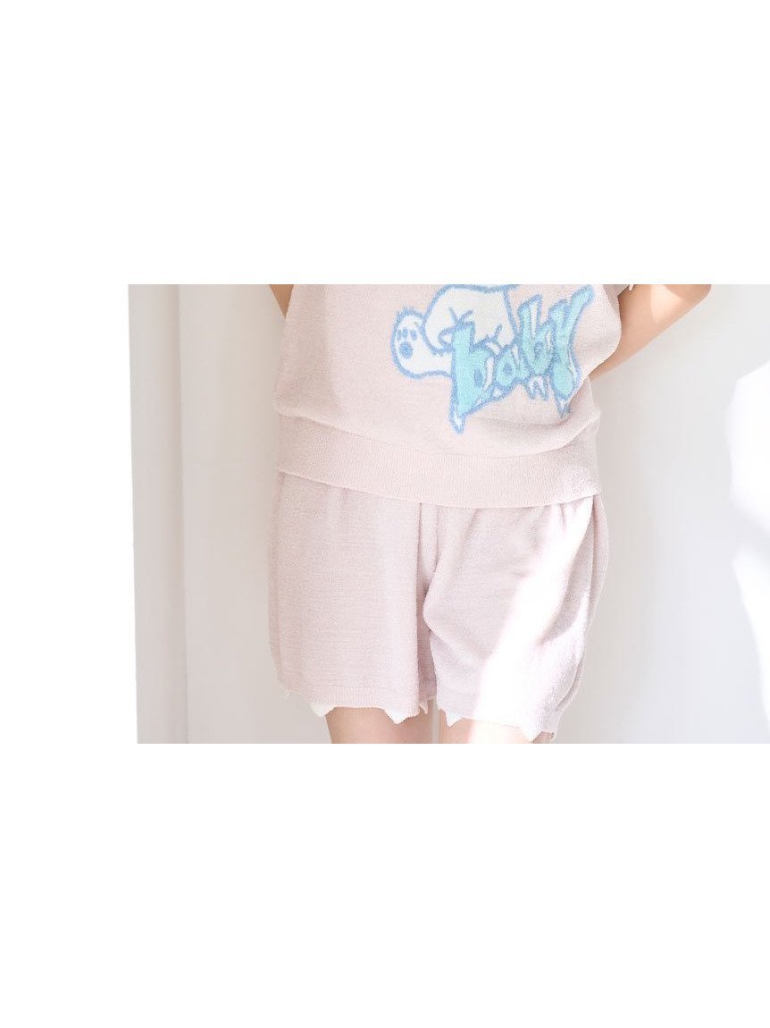 【スナイデル ホーム/SNIDEL HOME】の【限定カラーあり】【icy baby】【SorbetTouchCool】【接触冷感】ショートパンツ インテリア・キッズ・メンズ・レディースファッション・服の通販 founy(ファニー) 　ファッション　Fashion　レディースファッション　Fashion for Women　パンツ　Pants & Trousers　ショートパンツ・ハーフパンツ　High-Waisted & Relaxed Shorts　イラスト　Illustration　カーディガン　Cardigan, Knitwear　コレクション　Collection, Seasonal Line　ショート　Short, Short Length　雑誌　Magazine, Fashion Magazine　モチーフ　Motif, Design Theme　夏　Summer　【限定カラー】PNK[066]|ID: prp329100004624227 ipo3291000000033205691