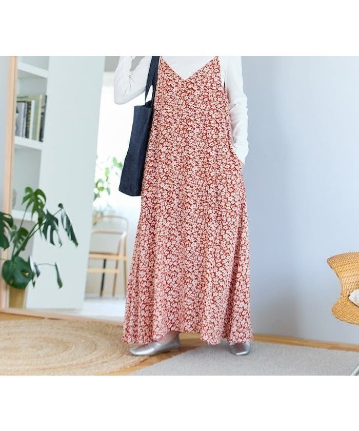 【フリークスストア/FREAK'S STORE】のインド 花柄 プリント キャミワンピース【限定展開】 25AW インテリア・キッズ・メンズ・レディースファッション・服の通販 founy(ファニー) 　ファッション　Fashion　レディースファッション　Fashion for Women　ワンピース　Dresses　キャミソールワンピース　Camisole Dresses　インド　Indian Textile　インナー　Innerwear　春　Spring　キャミワンピース　Cami Dress, Slip Dress　シアー　Sheer, See-Through　ジャケット　Jacket, Outerwear　スウェット / スエット　Sweatshirt, Sweatwear　定番　Standard, Basic Item　長袖　Long Sleeve, Full Sleeve　パーカー　Hoodie, Parka　フレア　Flare, Flared　プリント　Print, Printed Pattern　ポケット　Pocket, Pocket Detail　ラップ　Wrap, Wrap Design　リラックス　Relax, Relaxed Fit　ロング　Long, Long-Length　A/W・秋冬　Autumn/Winter　冬　Winter / This Winter　S/S・春夏　SS, Spring/Summer, Warm Season　おすすめ　Recommended / Our Picks　夏　Summer　2025年　2025　2025-2026秋冬・A/W　Autumn/Winter 2025–26 AW25–26　オレンジ|ID: prp329100004624233 ipo3291000000034643693