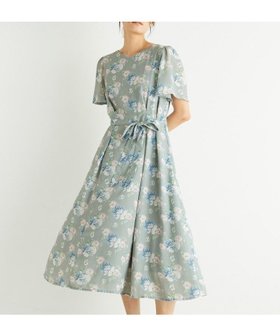 【ローラアシュレイ/LAURA ASHLEY】の【洗える/華やか見え】ブラムウェル柄 シフォンワンピース 人気、トレンドファッション・服の通販 founy(ファニー) ファッション Fashion レディースファッション Fashion for Women ワンピース Dresses アンティーク Antique-Inspired オケージョン Occasion Wear カーディガン Cardigan, Knitwear クラシック Classic, Timeless Style コレクション Collection, Seasonal Line シフォン Chiffon, Lightweight Fabric ジャケット Jacket, Outerwear デコルテ Décolleté, Neckline フェミニン Feminine, Girly フレア Flare, Flared プリント Print, Printed Pattern ポケット Pocket, Pocket Detail リボン Ribbon, Bow エレガント 上品 Elegant 夏 Summer 洗える Machine Washable |ID:prp329100004624262