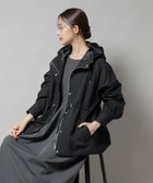 【ナノ ユニバース/nano universe】の撥水加工フードブルゾン ブラック|ID:prp329100004624267