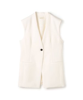 【トゥモローランド/TOMORROWLAND】のライトダブルクロス ノーカラージレ 人気、トレンドファッション・服の通販 founy(ファニー) ファッション Fashion レディースファッション Fashion for Women アウター Coat / Outerwear Collection トップス・カットソー Cut & Sew Tops ベスト&ジレ / 重ね着スタイル Vests & Gilets おすすめ Recommended / Our Picks シェイプ Shape, Slim Fit シンプル Simple, Minimal ストレッチ Stretch, Stretchy Fabric セットアップ Set-Up, Coordinated Outfit ダウン Down, Puffer ドレープ Drape, Draping Fabric バランス Balance, Style Balance エレガント 上品 Elegant |ID:prp329100004624289
